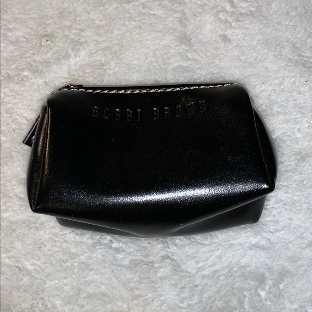 Bobbi Brown Black Leather Coin Purse - Lined